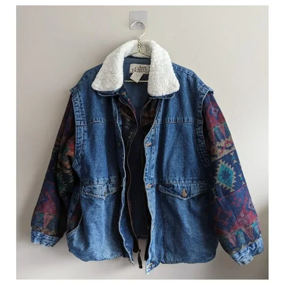Ash Creek Trading Tapestry Southwestern Denim Jacket - Picture 3 of 14